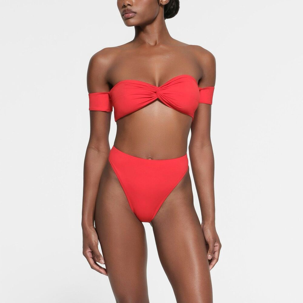 SKIMS Red Bikini Set